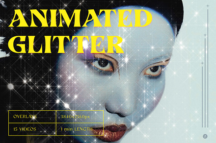 Animated Glitter Overlays, a Texture Graphic by Freezerondigital