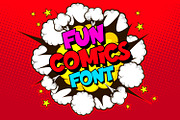 Fun Comics Font, a Sans Serif Font by OWPictures (Thumbnail 1 of 7)