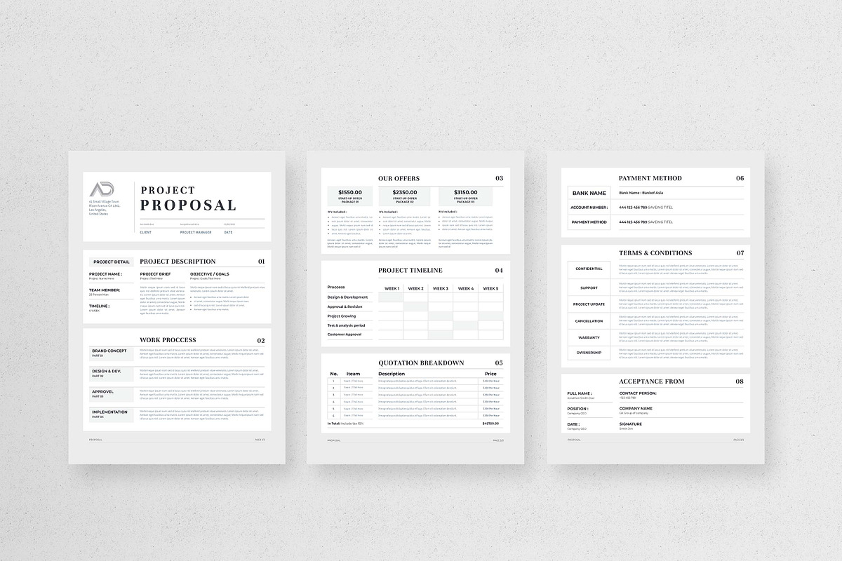 Proposal | MS Word & Indesign, a Stationery Template by design_hut (Photo 2 of 6)