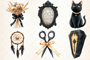 Beige & Black Halloween Clipart, an Illustration by Dream Creation (Thumbnail 3 of 7)