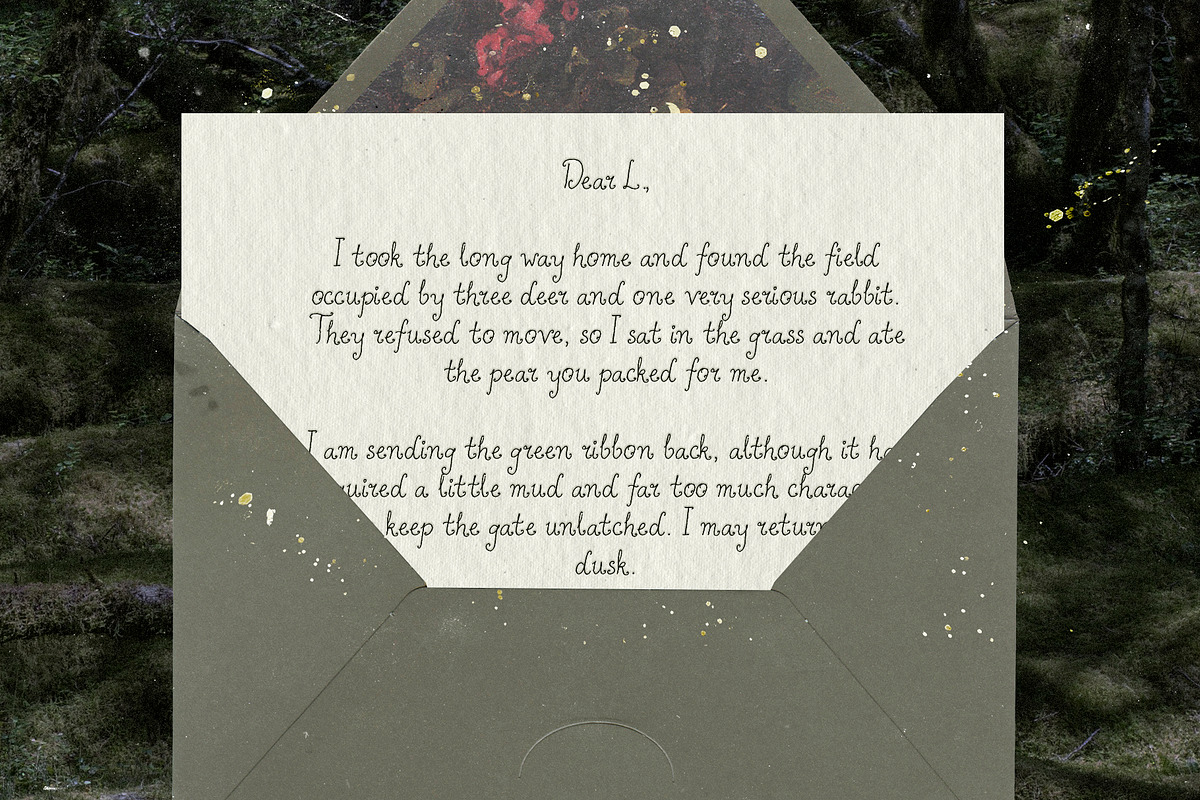 Dappled Quill Handwritten Font, a Handwritten Font by Mneme (Photo 4 of 7)