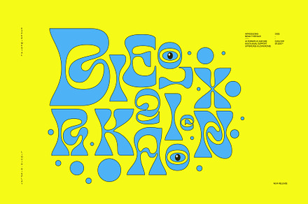 Bekix - Funky Liquid Retro Y2K Font, a Sans Serif Font by Casloop Studio