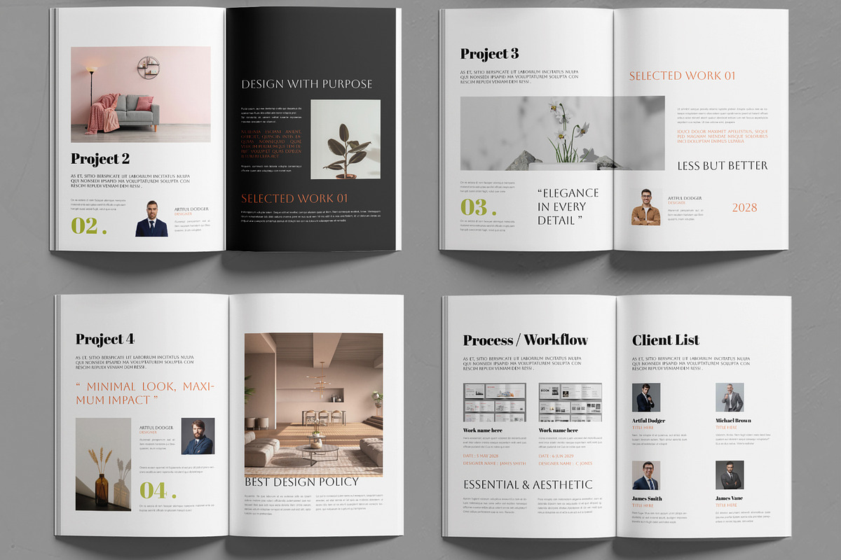 Clean and Modern Portfolio Showcase, a Brochure Template by MightyDesign (Photo 3 of 6)