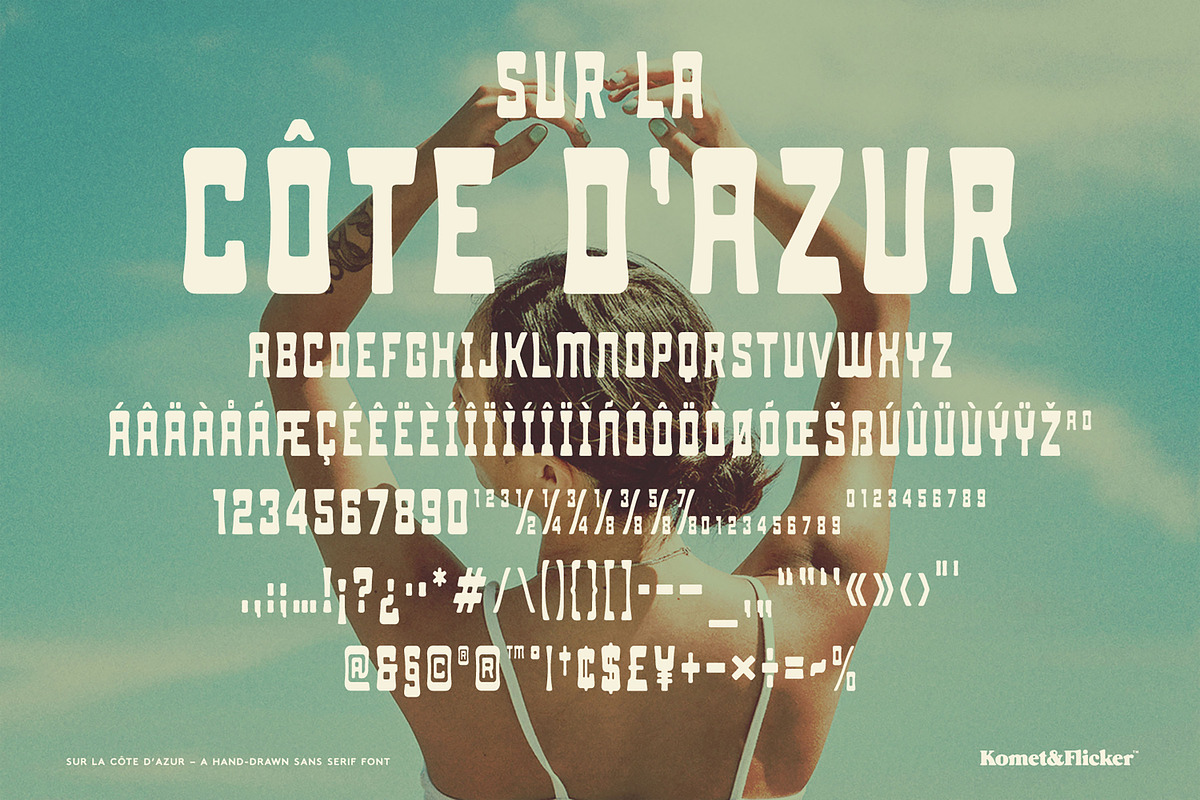 Sur La Cote d'Azur, a Sans Serif Font by Komet & Flicker (Photo 15 of 15)