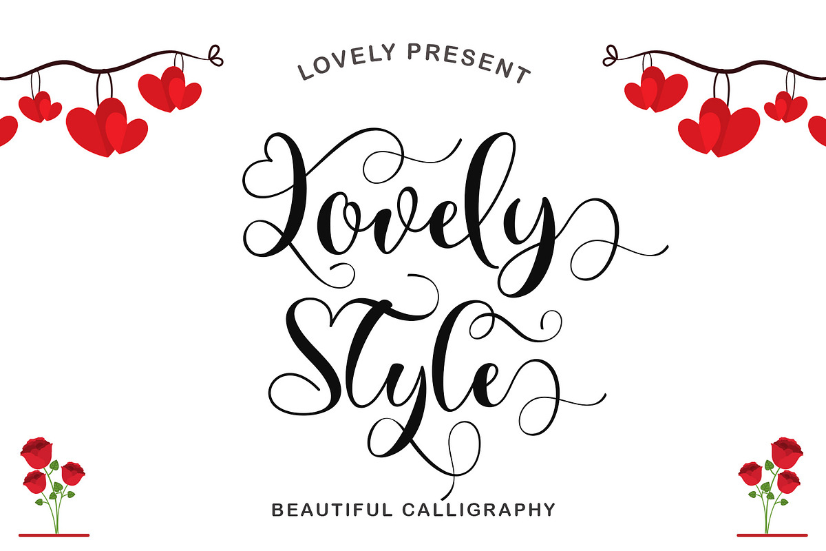 Lovely Style, a Script Font by Yoga Letter (Photo 1 of 8)