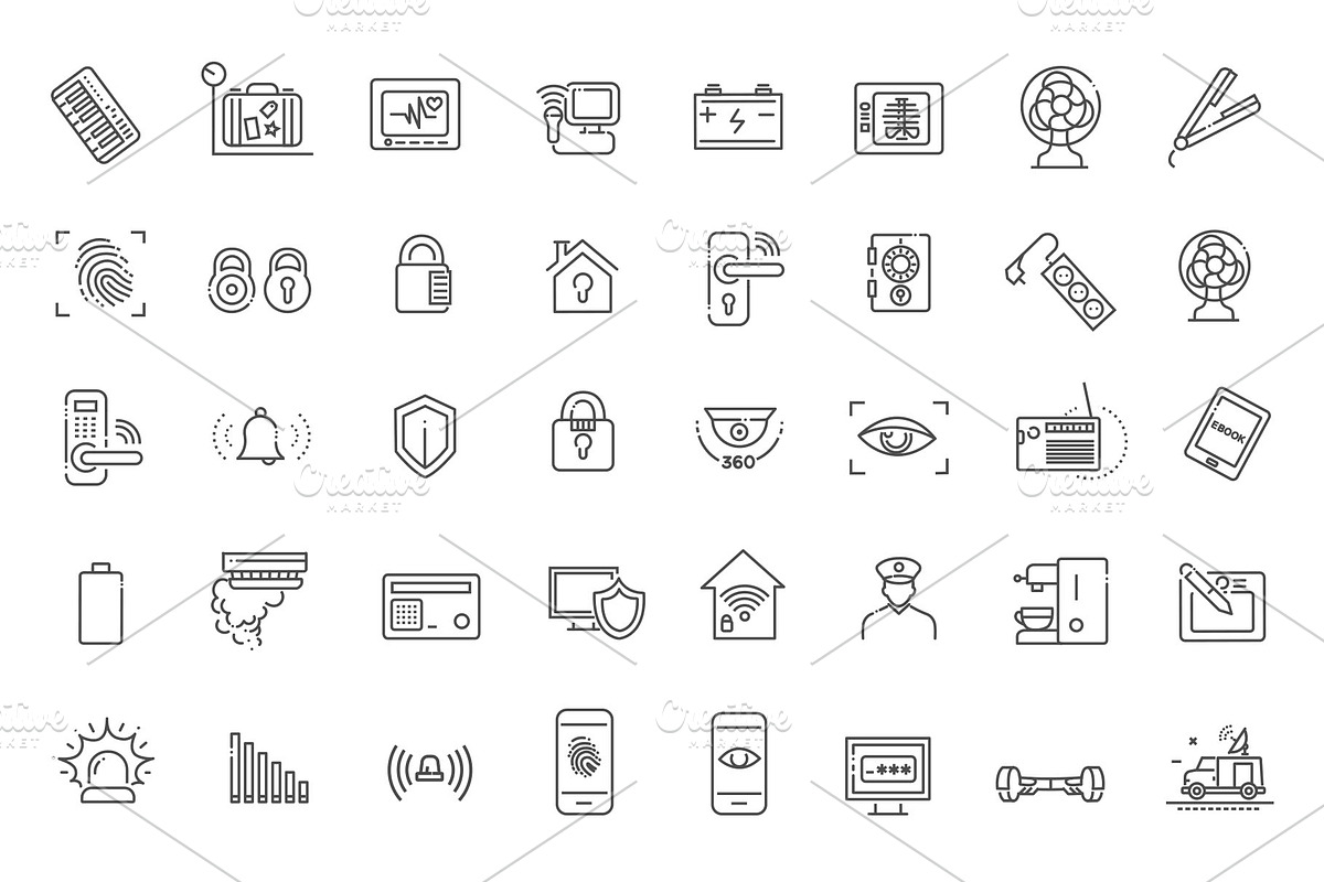 Technologies Vector Outline Icons, an Outline Icon by Tettygreen (Photo 4 of 5)