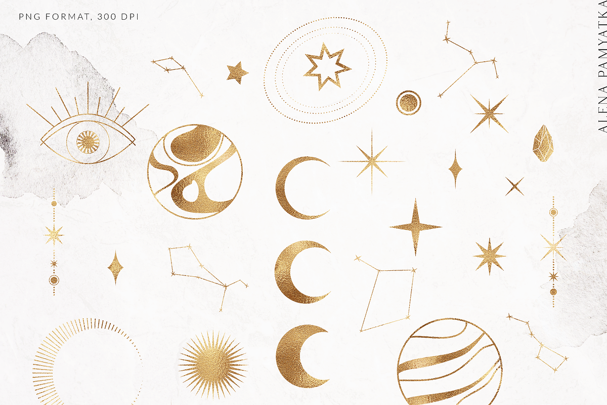 Gentle cosmos - celestial collection, a Texture Illustration by Pamyatka Shop (Photo 15 of 20)