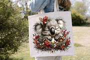 Whimsical Spring Koala Clipart PNG, an Illustration by Canvas Craft (Thumbnail 5 of 7)