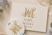 MM Wedding Monogram Logo, a Branding & Logo Template by LogoAV (Thumbnail 2 of 6)