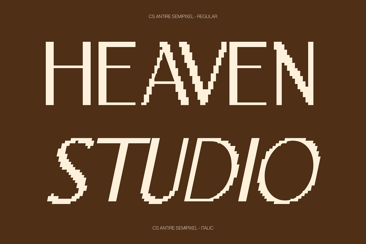 CS Antire Semipixel, a Sans Serif Font by Craft Supply Co. (Photo 3 of 8)