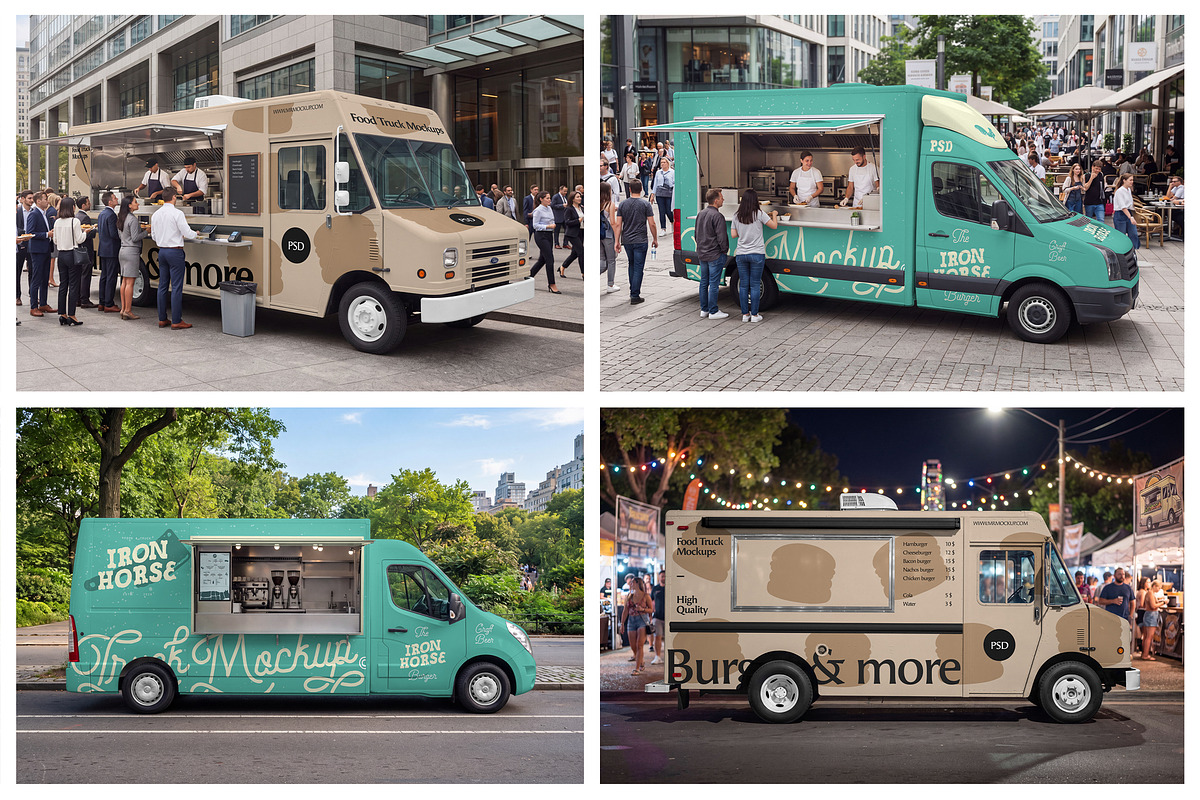 Food Truck Mockups - Vehicle Mockups, an Advertising Mockup by Mr.Mockup™ (Photo 12 of 14)