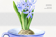 Floral Cottage Watercolor Collection, a Seasonal Illustration by YarovaArt (Thumbnail 9 of 16)