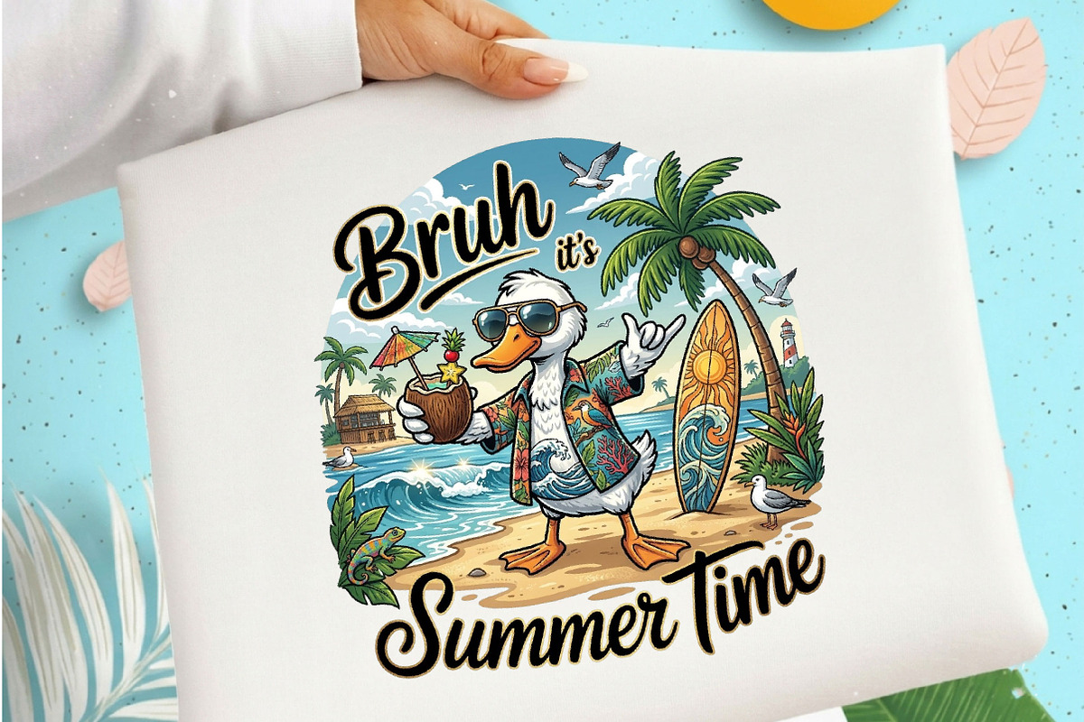 Bruh It's Summer Time PNG, Funny, an Illustration by Designking (Photo 1 of 4)