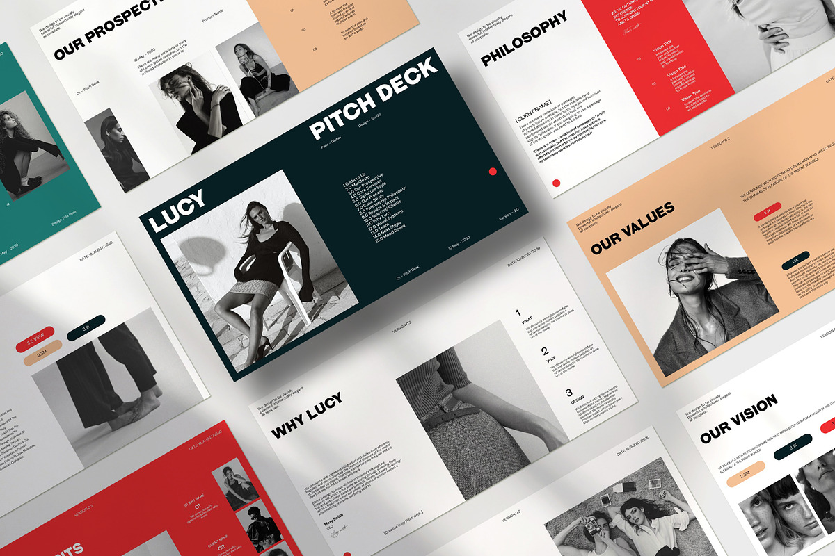 Lucy Pitch Deck Template preview 8