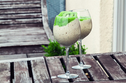 Banana and kiwi smoothie containing smoothie, fruit, and drink preview 6