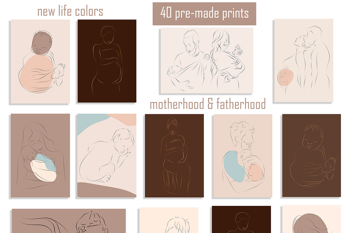 LINE ART COLLECTION COLORS OF LIFE, an Illustration by ArtOLB (Photo 3 of 11)