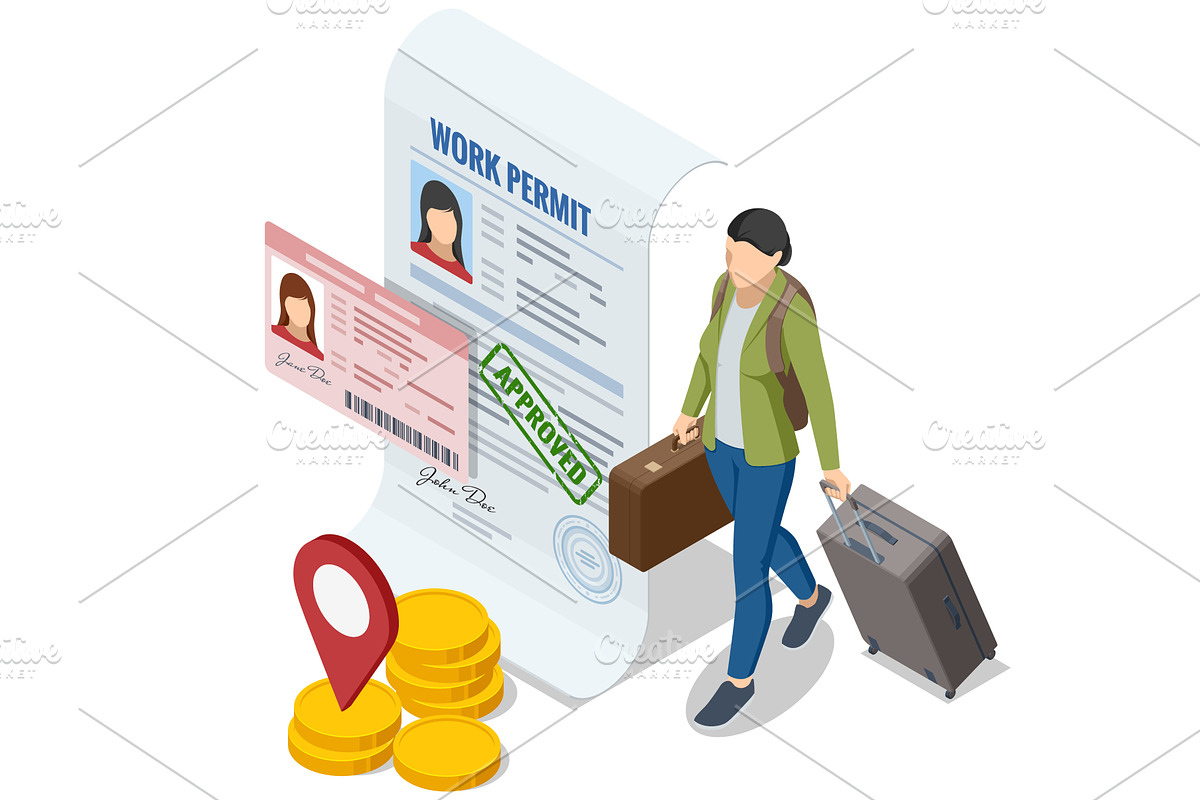 Isometric illustration of a woman, a Finance Illustration by Golden Sikorka