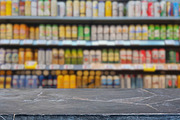 Grocery Store Shelves with Wooden Ta, a Food & Drink Photo by idea_design (Thumbnail 1 of 10)