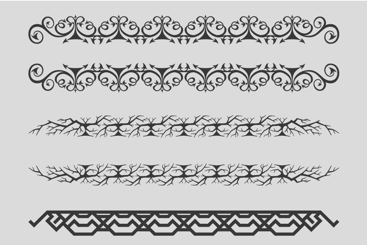10 ornate Illustrator brushes, a Brush Add-On by SHMEL_Studio (Photo 3 of 4)