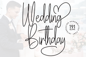 Wedding Birthday Script Font