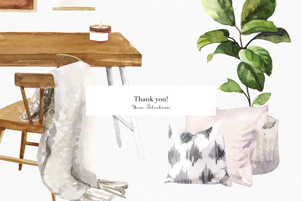 Home workplace interior creator, a Work Illustration by Volha Studio (Photo 10 of 10)