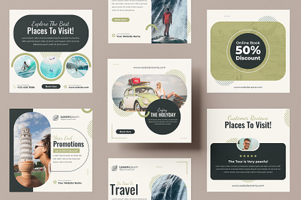 Travel and Tourism Social Media Post, a Social Media Template by Pixelpick