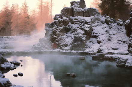 Natural Hot Spring, a Nature Photo by k.tay