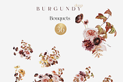 Deep burgundy - autumn watercolor, a Decorative Illustration by Youksy (Thumbnail 5 of 12)