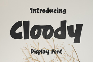 Cloody - Display Font