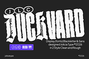 Duckvard | Blackletter Sans Display, a Blackletter Font by Jolicia Type (Thumbnail 1 of 13)