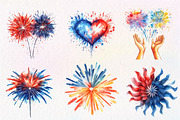 4th of July Fireworks Sublimation, an Illustration by CreationArt (Thumbnail 6 of 9)
