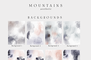 MOUNTAINS aesthetic *watercolor*, a Background Graphic by Youksy (Thumbnail 15 of 16)