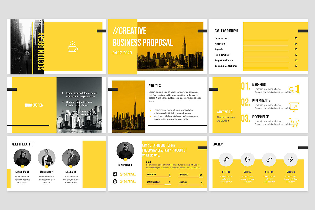 Business Proposal Google Slides, a Presentation Template by Fitra Noor (Photo 2 of 3)