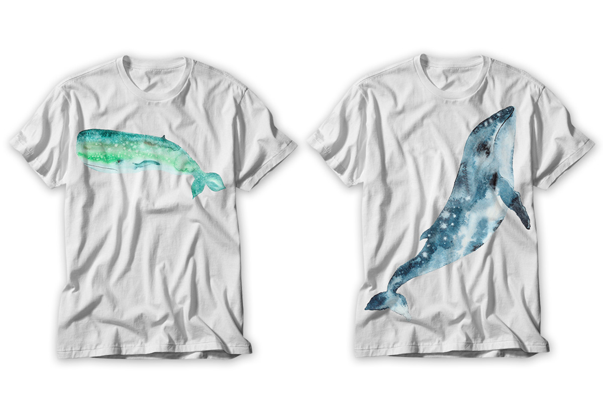 Whale watercolor big set, an Animal Illustration by IvanFet (Photo 4 of 14)