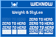Zero to Hero font, a Font by weknow (Thumbnail 7 of 8)