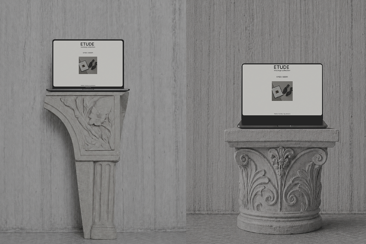 Editorial Branding Mockup Collection, a Mac Mockup by Atelier Contour (Photo 6 of 8)