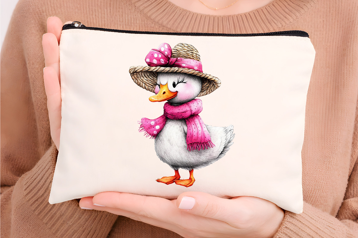 whimsical summer goose clipart, an Illustration by GatewayDesign (Photo 6 of 9)