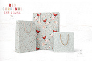 Red Cardinal Christmas - Mint, a Pattern Graphic by bhldesigns (Thumbnail 11 of 16)