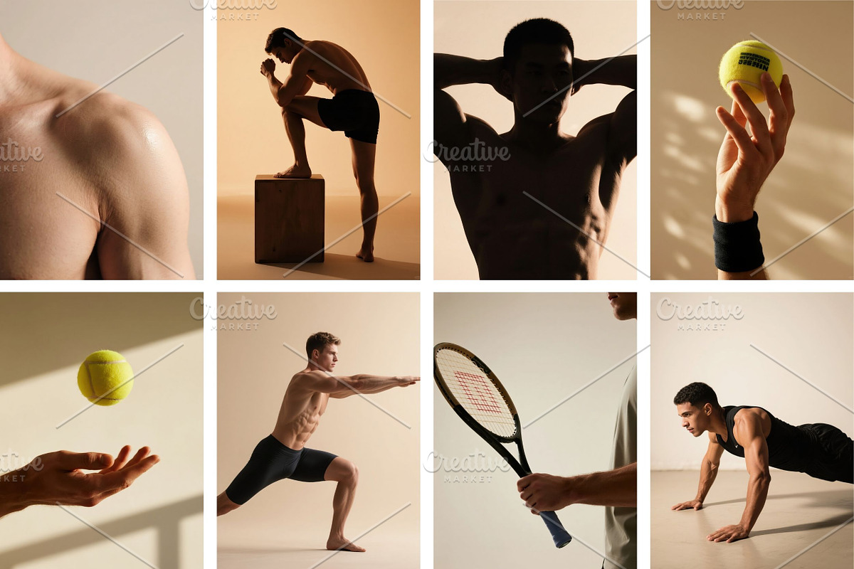 100 Men Workout Stock Photos Bundle, a Sports & Recreation Photo by Selenique Studio (Photo 11 of 20)
