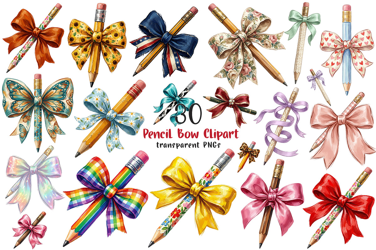Brushstroke Pencil Bow Clipart PNG, a Transportation Illustration by SinaCreation (Photo 1 of 9)