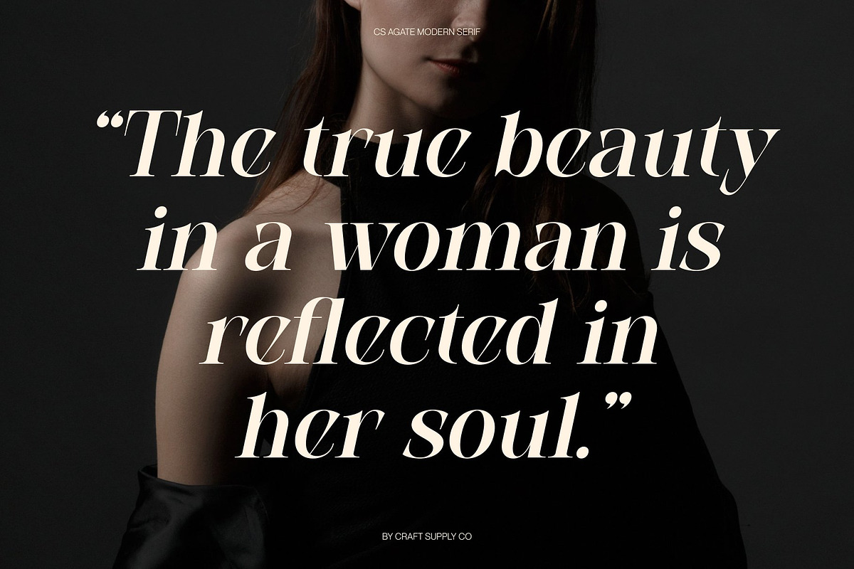 CS Agate – Modern Serif Font, a Serif Font by Craft Supply Co. (Photo 4 of 8)