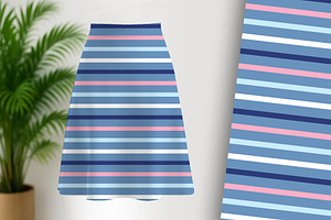 Baby Butterfly Stripe Seamless, a Pattern Graphic by Sharon Schwalbe