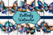 Butterfly Watercolor Callection, an Illustration by Gemstone (Thumbnail 1 of 4)