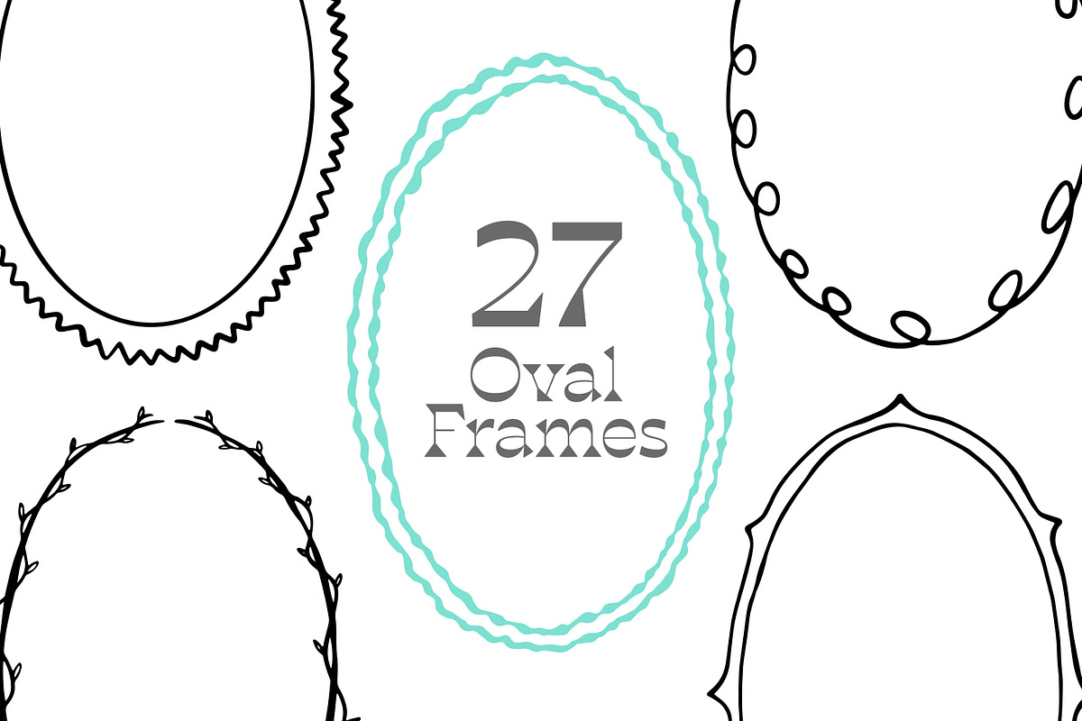 Hand Drawn Frame Vol 1, a Decorative Illustration by Tekuni (Photo 5 of 14)