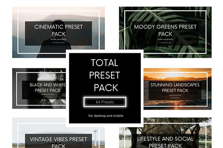 64 Lightroom Presets Total Bundle
