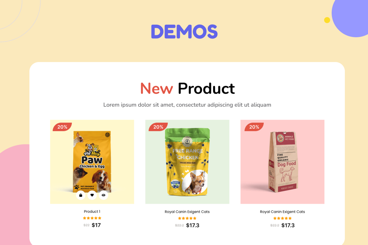 Wiloke Product Pet For Elementor, a WordPress Template by myshopkit (Photo 3 of 4)