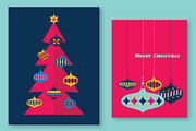 Christmas Card design template, an Illustration by Do2design (Thumbnail 2 of 4)