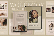 WorkBook Creator for Coaches, CANVA, a Marketing Template by Eesome Design Studio (Thumbnail 1 of 23)