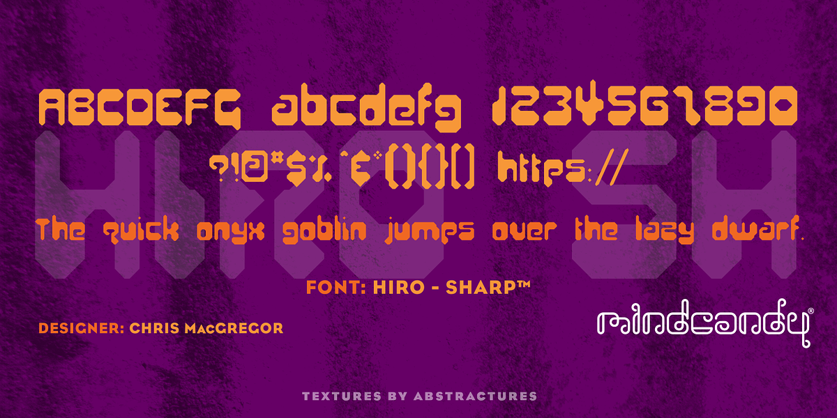Hiro™, a Font by MINDCANDY (Photo 5 of 6)