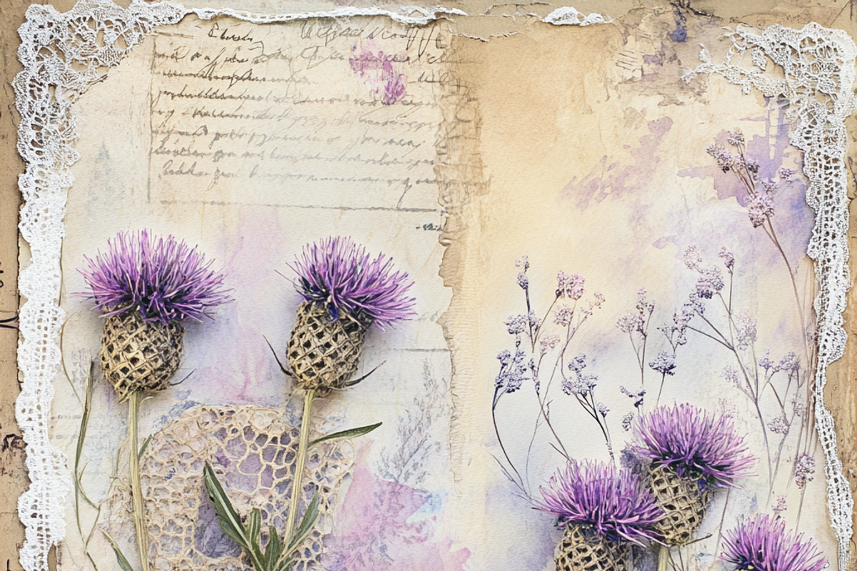 Vintage Torn Paper Junk Journal, a Background Graphic by Printable Treasure (Photo 2 of 6)